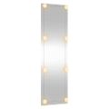 vidaXL Nástenné zrkadlo s LED 30x100 cm sklo obdĺžnik