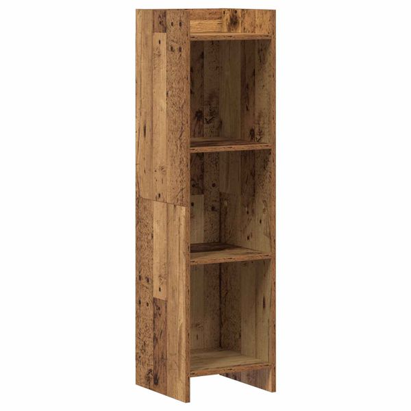vidaXL Knižnica Staré drevo 30 x 30 x 111 cm Kompozitné drevo