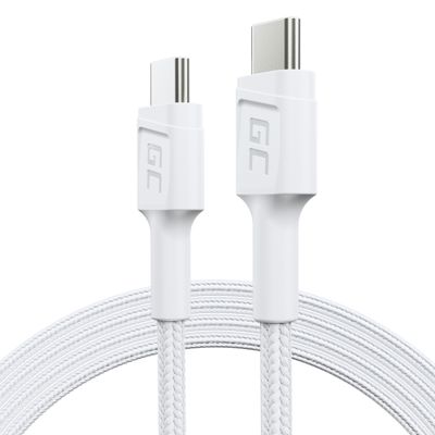 Green Cell KABGC30W PowerStream kábel USB-C - USB-C 1,2m, podpora rýchleho nabíjania