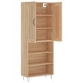 vidaXL Vysoká skrinka dub sonoma 69,5x34x180 cm spracované drevo