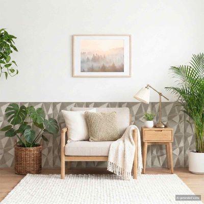 vidaXL Nástenné panely 12 ks 50 x 50 cm Diamond Beton XPS Pena