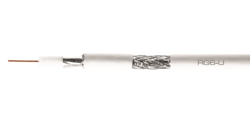 Koaxiálny kábel CONO-TECH RG6U 1,02mm CCS/AL, PVC, 6,8mm, 100m, fólia Koaxiálny kábel CONO-TECH RG6U 1,02 mm CCS/AL, PVC, 6,8mm, 100m, fólia