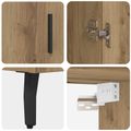 vidaXL Highboard 2 ks Remeselný dub 69,5 x 32,5 x 180 cm