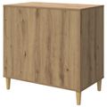 vidaXL Mačka Dom Dub artisan 72 x 42,5 x 70 cm Kompozitné drevo