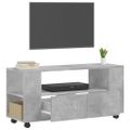 vidaXL TV skrinka betónová sivá 102x34,5x43 cm kompozitné drevo