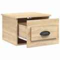 vidaXL Nástenné nočné stolíky 2 ks dub sonoma 41,5x36x28cm