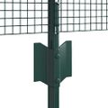 vidaXL Zvarené pletivo s podperami 10 x 0,4 m PVC potiahnutá oceľ