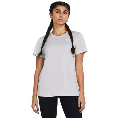 Dámske tričko Tech SSC- Twist Grey - Under Armour, veľkosť S, veľkosť oblečenia S