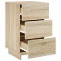 vidaXL Nočný stolík Dub sonoma 33,5 x 34,5 x 60 cm Kompozitné drevo
