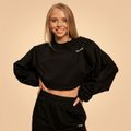 Dámska mikina Cropped Bliss Black - BeastPink, veľkosť L, veľkosť oblečenia L