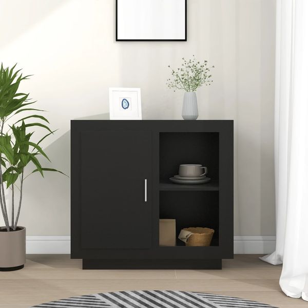 vidaXL Komoda čierna 80x40x75 cm