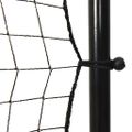 vidaXL Futbalová odrazová sieť čierna 366x90x183 cm HDPE