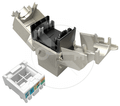 MULTIPACK 24 ks - samořezný keystone Solarix CAT6A STP SXKJ-10G-STP-BK-SA Component Level a 4PPoE certifikaceRead mo