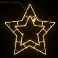 vidaXL Vianočné osvetlenie Star Silhouette 2 ks 50LED diód Teplá biela