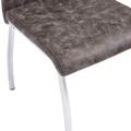 vidaXL 7-dielna jedálenská súprava hnedá umelá koža