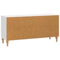 vidaXL TV skrinka Biela s vysokým leskom 102 x 34,5 x 50 cm