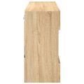 vidaXL TV nástenná skrinka s LED svetlami dub sonoma 98,5x30x60,5 cm