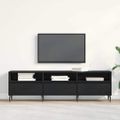 vidaXL TV skrinka 150 x 30 x 44,5 cm Čierny dub Kompozitné drevo