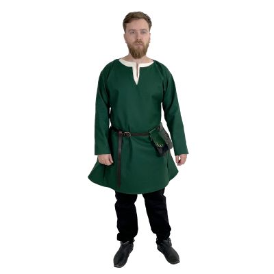 Stredoveká vlnená tunika - zelená