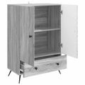 vidaXL Servírovacia skriňa Sivá sonoma 66 x 34,5 x 95 cm