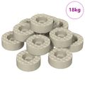 vidaXL Podložky na nohy stoličky 18000 ks Priehľadná Ø 15 x 16 mm PVC