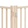 vidaXL Brána pre psa s dverami sklad. 12 panelov 600 cm topoľové drevo