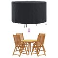 vidaXL Obal na nábytok 102 x 102 x 71 cm 420D Oxfordská tkanina Čierny