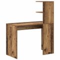 vidaXL Stôl Staré drevo 102 x 50 x 124 cm Kompozitné drevo