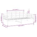 vidaXL Denná posteľ sivá masívna borovica 90x200 cm