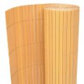 vidaXL Obojstranný záhradný plot, PVC 90x500 cm, žltý