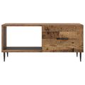 vidaXL Konferenčný stolík Staré drevo 90 x 50 x 40 cm Kompozitné drevo