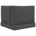 vidaXL Vankúš na vonkajšiu pohovku Polyester Antracitová 60 x 60 cm