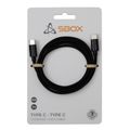 SBOX Kábel USB Type C/Type C 1m, black