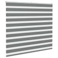 vidaXL Zebra roleta tmavošedá 160x150 cm šírka látky 155,9cm polyester