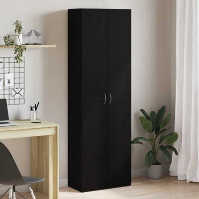 vidaXL Kancelársky kabinet s poličkou Čierny dub 60 x 32 x 190 cm