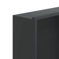 vidaXL Výklenok do sprchy matná čierna 32x62x9 cm nerezová oceľ
