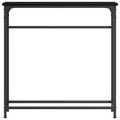 vidaXL Konzolový stôl Čierny dub 75 x 19,5 x 75 cm Kompozitné drevo