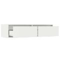 vidaXL TV skrinka s LED svetlami, biela 100X35,5x25 cm
