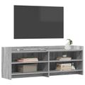 vidaXL TV skrinka 135 x 33 x 47 cm Sivý Sonoma Kompozitné drevo