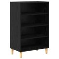 vidaXL Servírovacia skriňa Čierny dub 57 x 35 x 89.5 cm