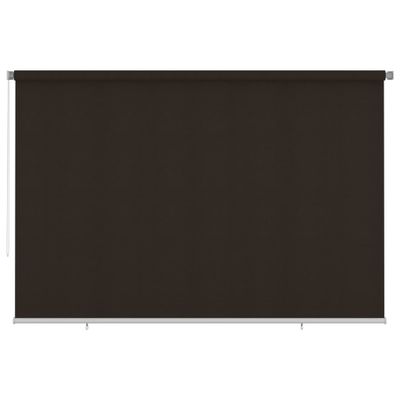 vidaXL Vonkajšia zatemňovacia roleta 350x230 cm hnedá HDPE