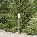 vidaXL Stĺpikové svietidlo so zásuvkou 80 cm nehrdzavejúca oceľ IP44
