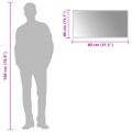 vidaXL Zrkadlo do kúpeľne s LED Priehľadná 80 x 40 cm tvrdené sklo