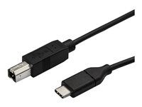 10 ft / 3m - USB C Printer Cable - USB C to USB B Cable - USB Type C to Type B (USB2CB3M) - USB kábel - USB-C (samec) rovné do USB typ B (samec) rovné - Thunderbolt 3 / USB 2.0 - 3 m - čierna - pre P/N: SV231DHU34K6, SV231HU34K6, SV231QDPU34K, SV431HU34K6