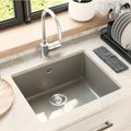 vidaXL Drez 80% Kvárc a 20% Živica 530 x 460 mm Sivá