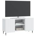 vidaXL TV skrinka Biela 102 x 34,5 x 52 cm Kompozitné drevo
