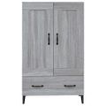 vidaXL Vysoká skrinka sivý dub sonoma 70x31x115 cm spracované drevo