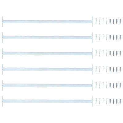 vidaXL Nastaviteľná bezpečnostná tyč na okno 6 pcs Strieborná Oceľ