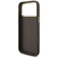 Guess 4G Big 4G Classic Logo Big Strap Metal Buttons case for iPhone 17 Pro Max brown