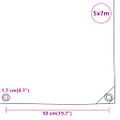 vidaXL Celta zelená 5x7 m 650 g/m²